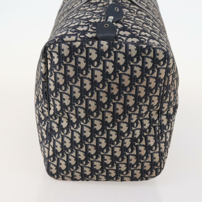 【日本直送】Christian Dior Trotter帆布波士頓包 海軍藍 銀色 正品 BA10393-3