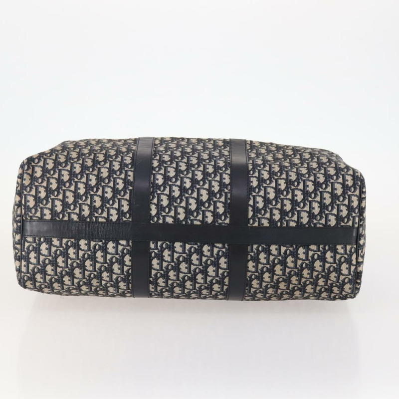 【日本直送】Christian Dior Trotter帆布波士頓包 海軍藍 銀色 正品 BA10393-4