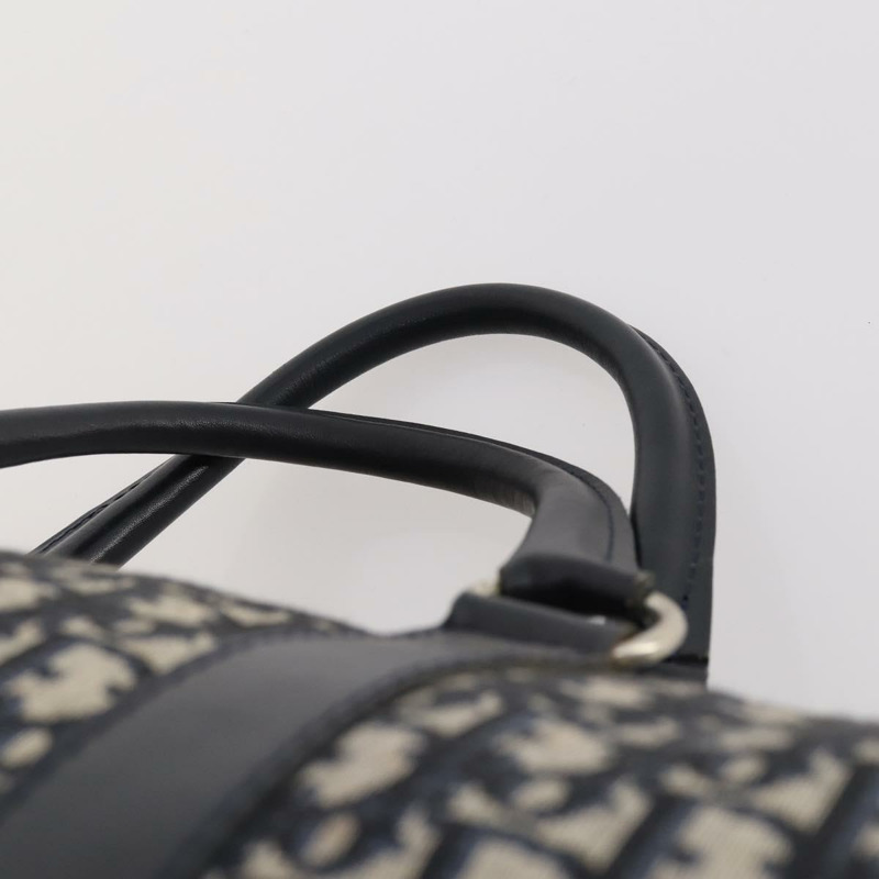 【日本直送】Christian Dior Trotter帆布波士頓包 海軍藍 銀色 正品 BA10393-7