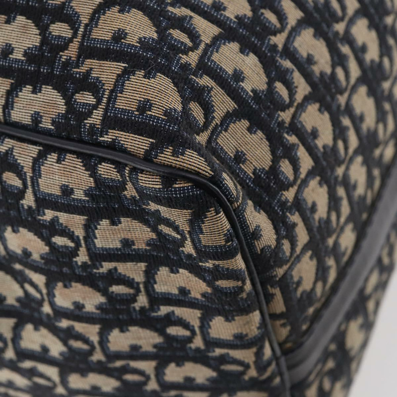 【日本直送】Christian Dior Trotter帆布波士頓包 海軍藍 銀色 正品 BA10393-14