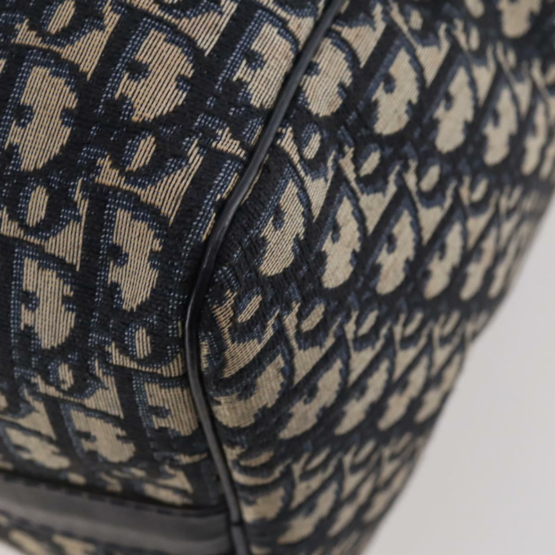 【日本直送】Christian Dior Trotter帆布波士頓包 海軍藍 銀色 正品 BA10393-15