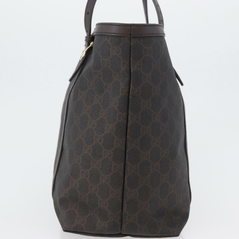 【日本直送】GUCCI GG Supreme 托特包 PVC 金色深棕色 309613 正品 ki6444-2