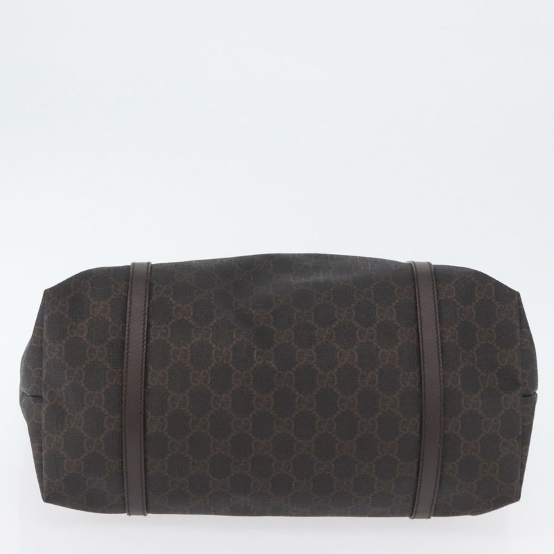 【日本直送】GUCCI GG Supreme 托特包 PVC 金色深棕色 309613 正品 ki6444-4