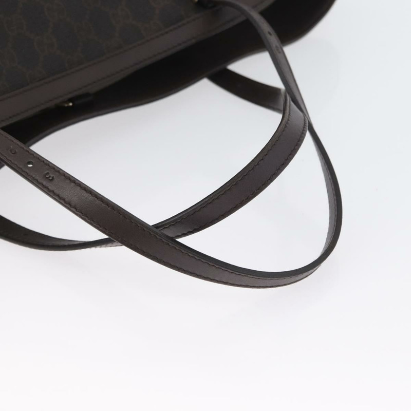 【日本直送】GUCCI GG Supreme 托特包 PVC 金色深棕色 309613 正品 ki6444-6