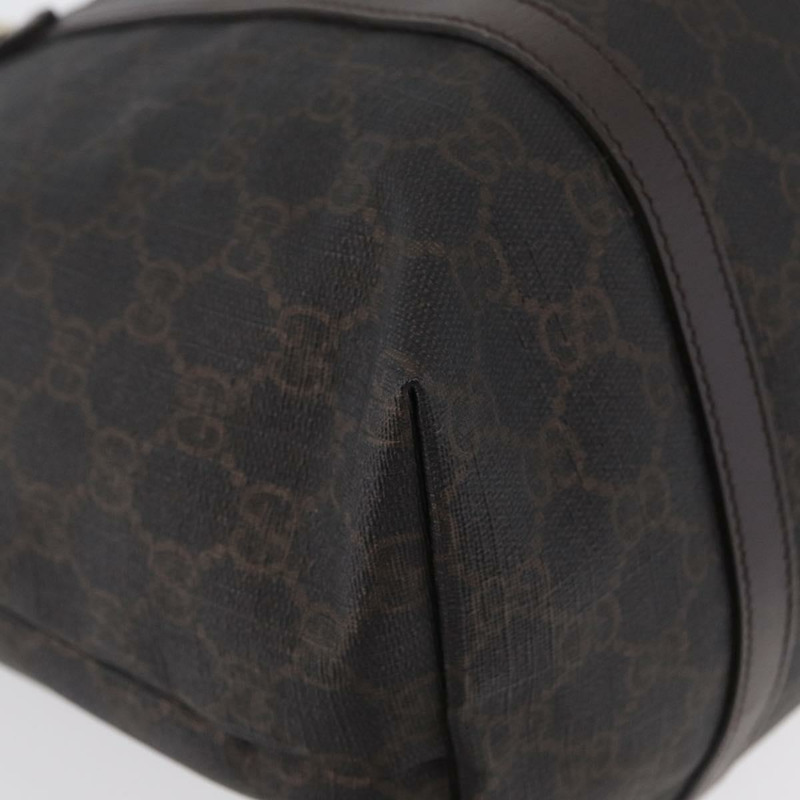 【日本直送】GUCCI GG Supreme 托特包 PVC 金色深棕色 309613 正品 ki6444-8