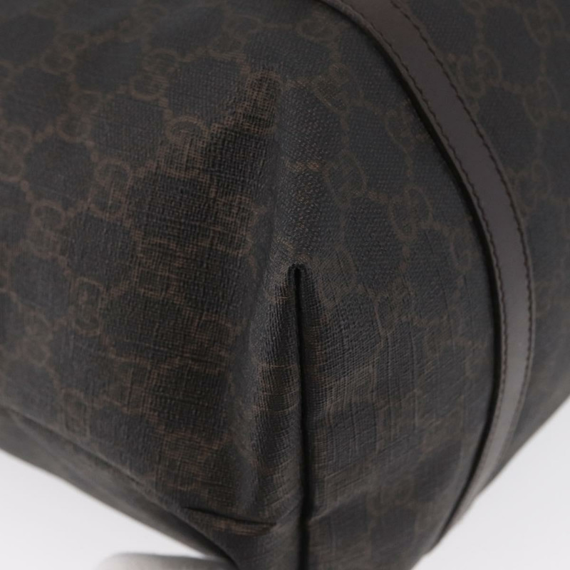 【日本直送】GUCCI GG Supreme 托特包 PVC 金色深棕色 309613 正品 ki6444-14