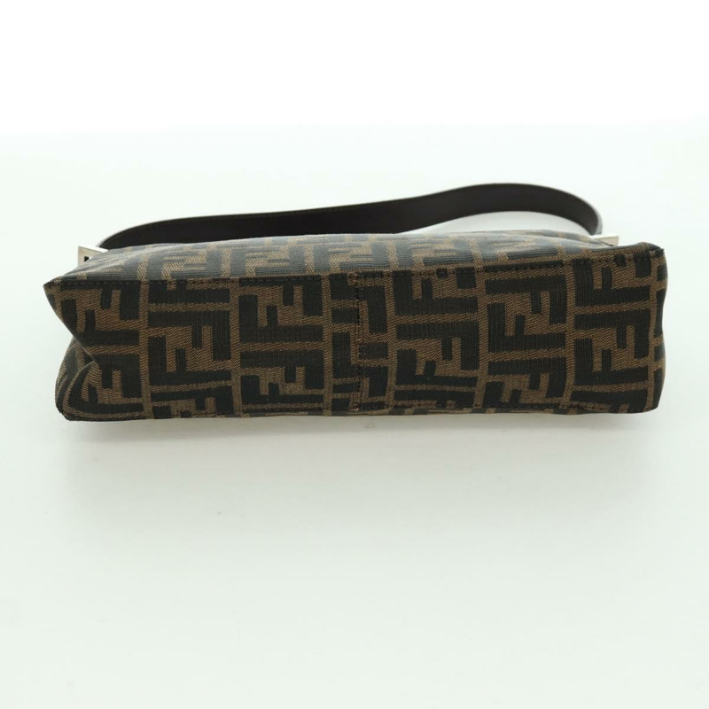 【日本直送】FENDI Zucca帆布肩背包 黑色棕色 正品 172726SAV-4