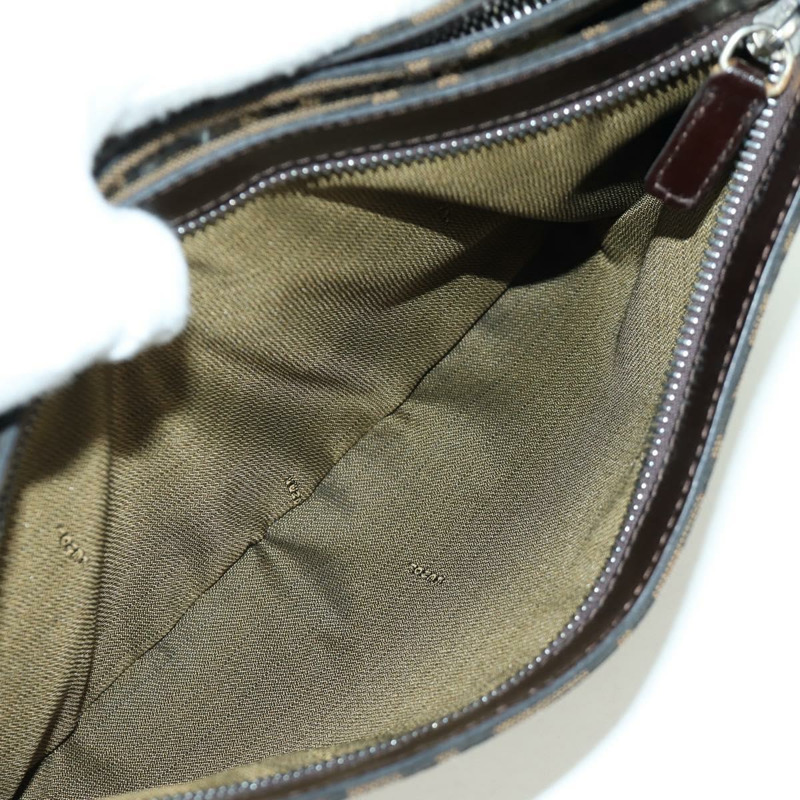 【日本直送】FENDI Zucca帆布肩背包 黑色棕色 正品 172726SAV-9