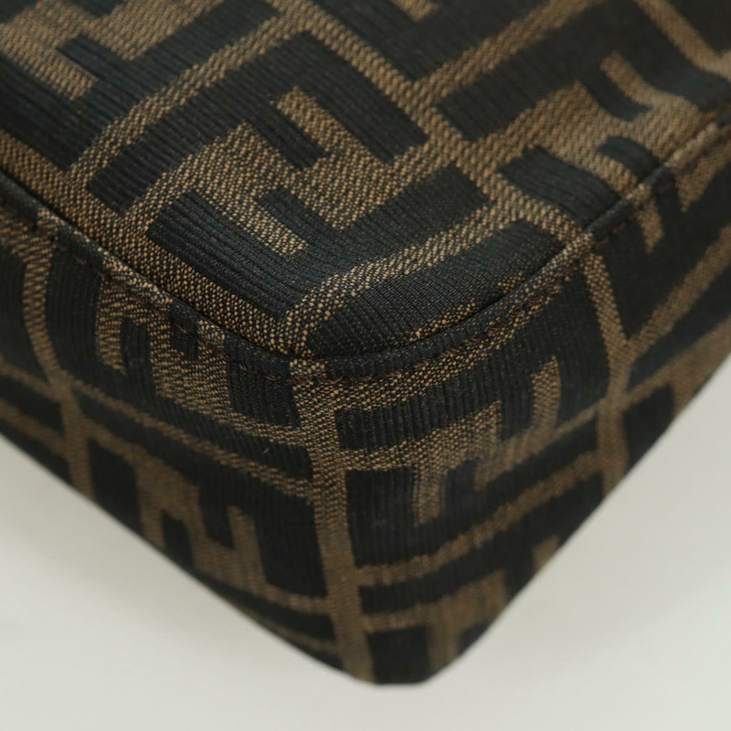 【日本直送】FENDI Zucca帆布肩背包 黑色棕色 正品 172726SAV-15