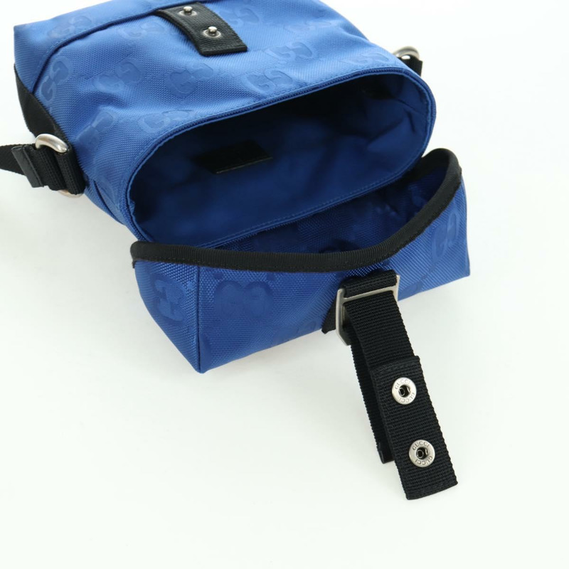 【日本直送】GUCCI GG帆布肩背包 藍色 643858 正品 LNZ169M-8