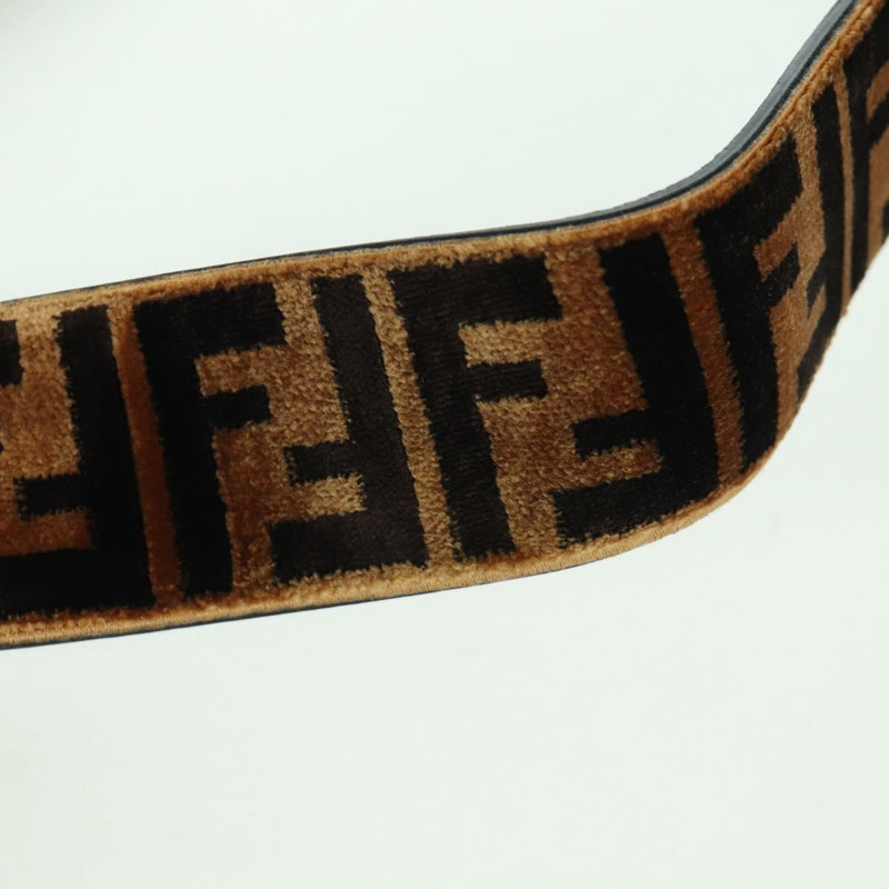 【日本直送】FENDI Zucca帆布Mamma Baguette單肩包 棕色/黑色 正品 171464SM-8