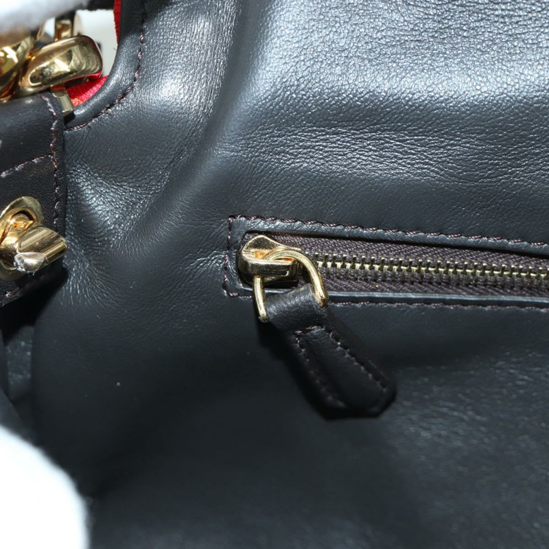 【日本直送】FENDI Zucca帆布Mamma Baguette單肩包 棕色/黑色 正品 171464SM-26