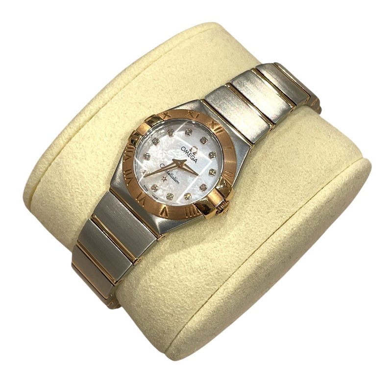 OMEGA 歐米茄 123.20.24.60.55.01 CONSTELLATION 星座系列 石英腕表 SS 25mm 鑽石 珍珠貝母盤面-0