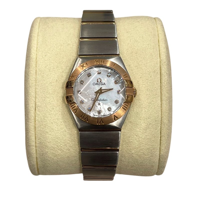 OMEGA 歐米茄 123.20.24.60.55.01 CONSTELLATION 星座系列 石英腕表 SS 25mm 鑽石 珍珠貝母盤面-1