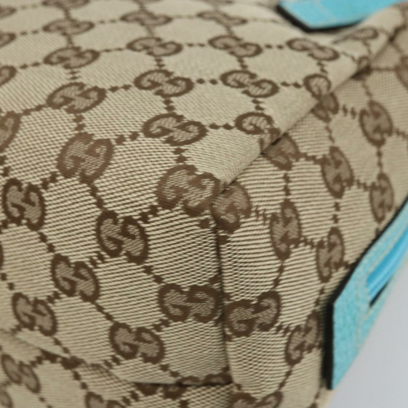 【日本直送】GUCCI GG帆布手提包 米色 銀色 124542 正品 171459V-8