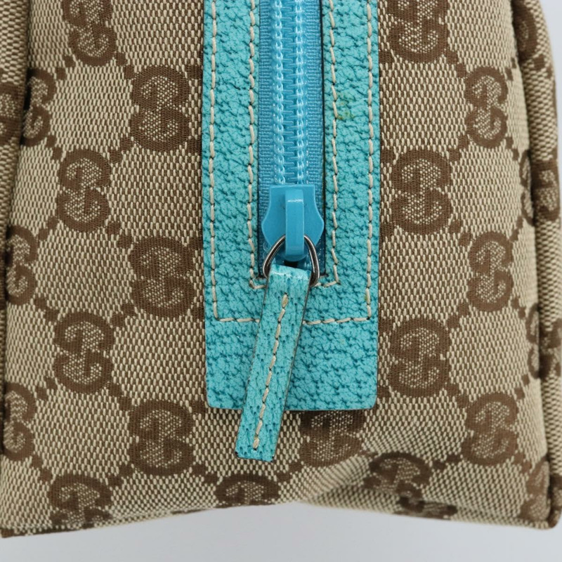 【日本直送】GUCCI GG帆布手提包 米色 銀色 124542 正品 171459V-9