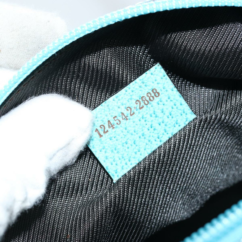 【日本直送】GUCCI GG帆布手提包 米色 銀色 124542 正品 171459V-11