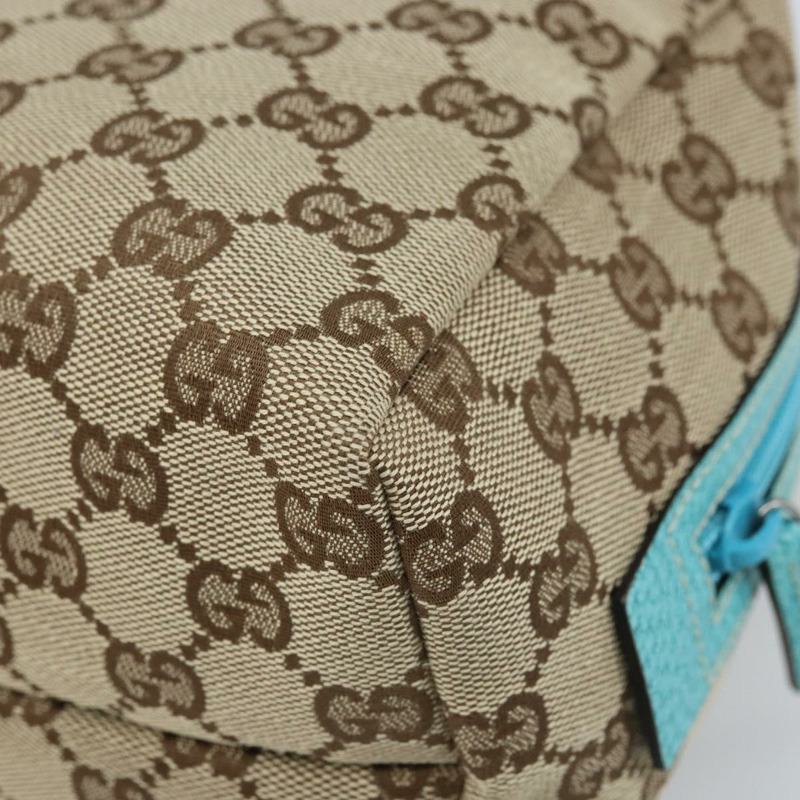 【日本直送】GUCCI GG帆布手提包 米色 銀色 124542 正品 171459V-14