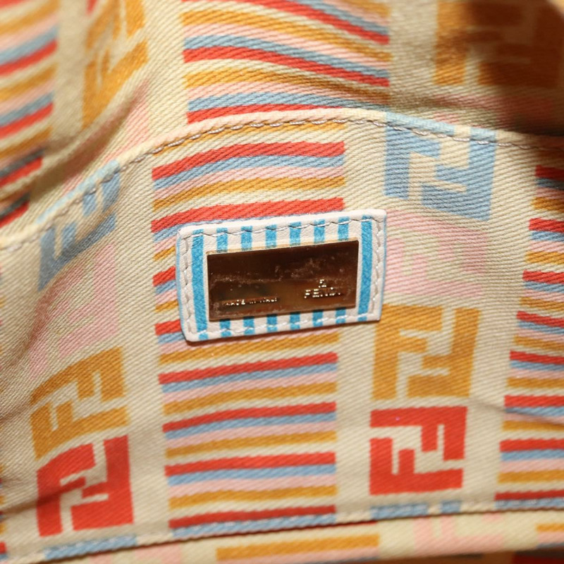 【日本直送】FENDI Zucca帆布波士頓包 淺藍色 金色 正品 168309V-17