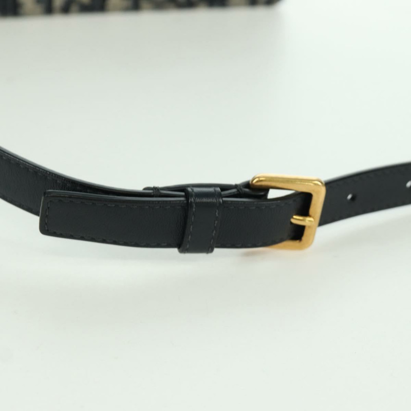 【日本直送】Christian Dior Trotter帆布馬鞍腰包，海軍藍/金色，正品，貨號171490SAV-7
