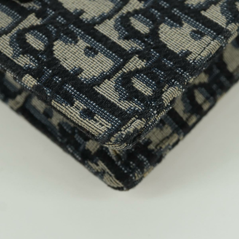 【日本直送】Christian Dior Trotter帆布馬鞍腰包，海軍藍/金色，正品，貨號171490SAV-16