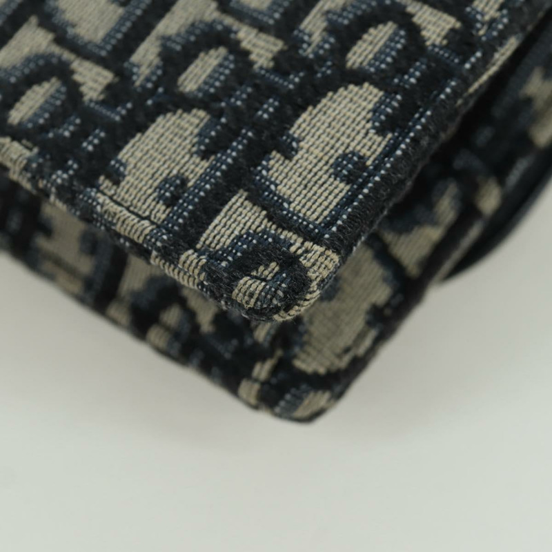 【日本直送】Christian Dior Trotter帆布馬鞍腰包，海軍藍/金色，正品，貨號171490SAV-17