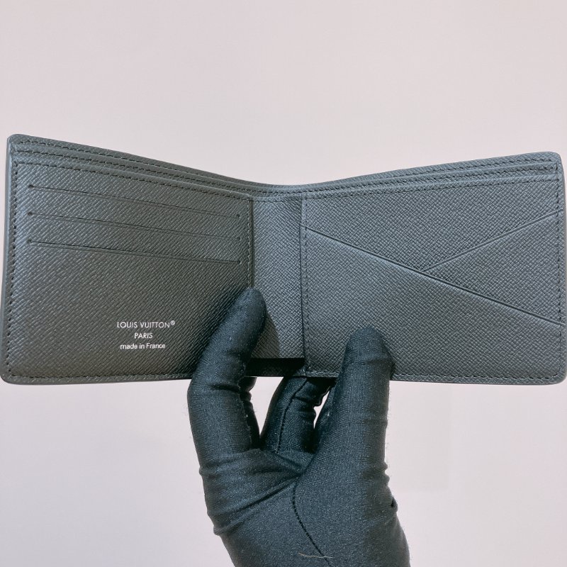 TK2026	Louis Vuitton 路易威登經典黑色花紋兩摺銀包 Multiple Wallet Monogram Eclipse Canvas-6