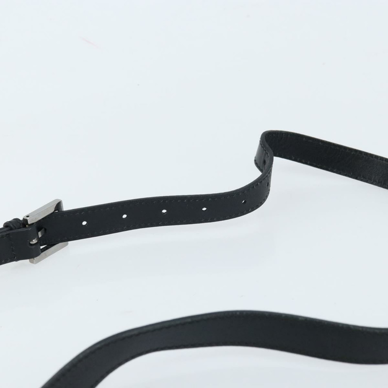 【日本直送】FENDI Zucchino帆布單肩包 黑色 銀色 Auth mr2153V-13