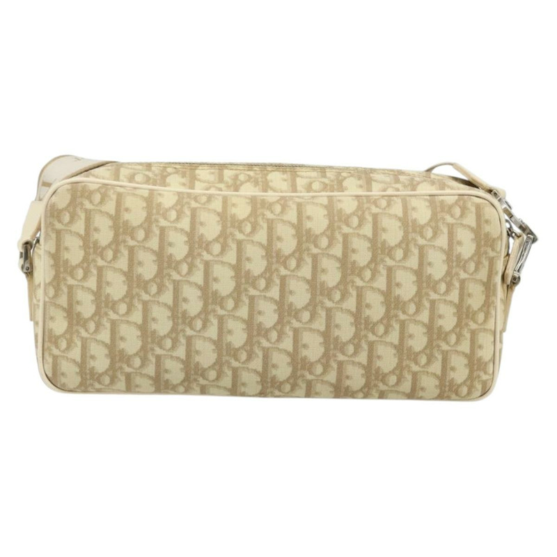 【日本直送】Christian Dior Trotter帆布肩背包 PVC象牙銀色 正品 173352V-1