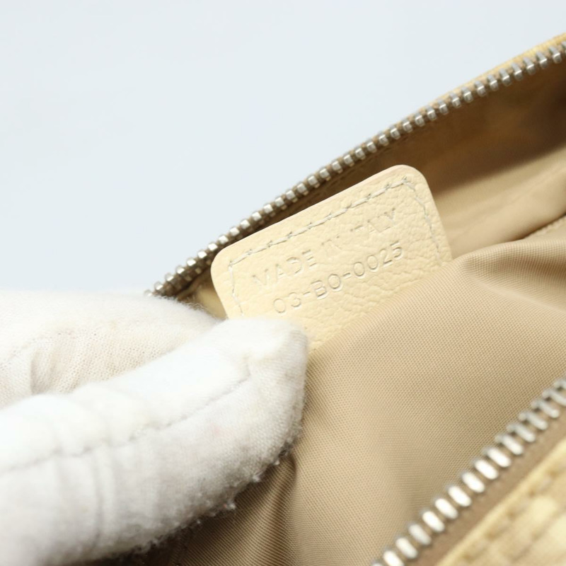 【日本直送】Christian Dior Trotter帆布肩背包 PVC象牙銀色 正品 173352V-10