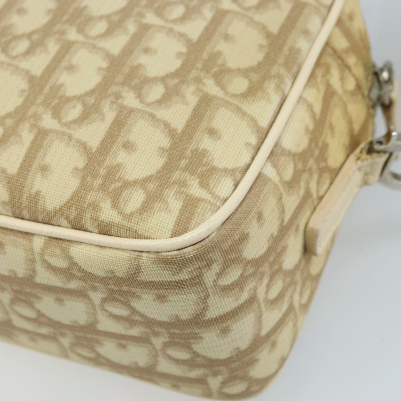【日本直送】Christian Dior Trotter帆布肩背包 PVC象牙銀色 正品 173352V-15