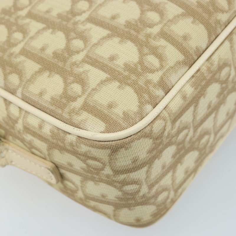 【日本直送】Christian Dior Trotter帆布肩背包 PVC象牙銀色 正品 173352V-16
