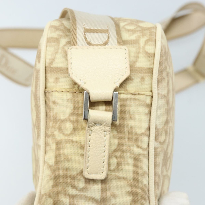 【日本直送】Christian Dior Trotter帆布肩背包 PVC象牙銀色 正品 173352V-17