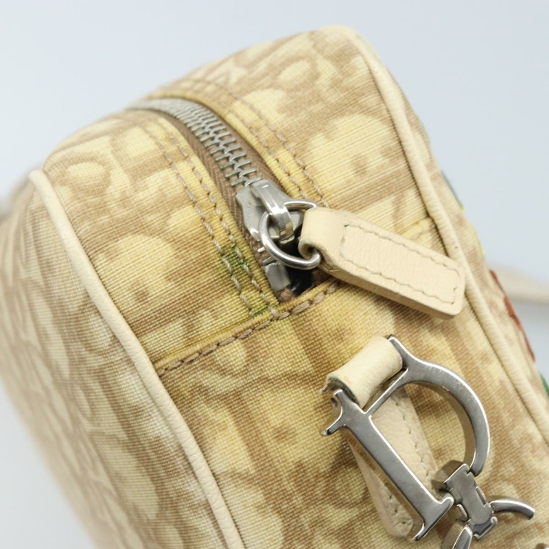 【日本直送】Christian Dior Trotter帆布肩背包 PVC象牙銀色 正品 173352V-18