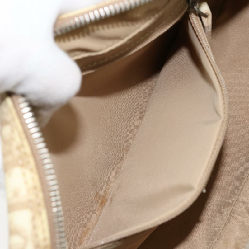 【日本直送】Christian Dior Trotter帆布肩背包 PVC象牙銀色 正品 173352V-23