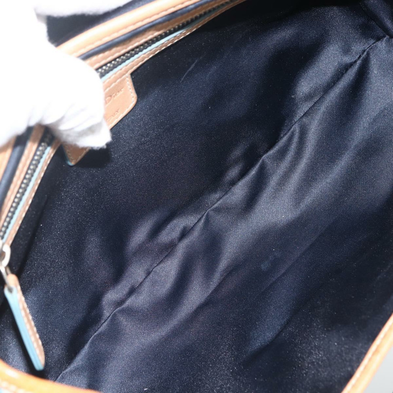 【日本直送】Christian Dior 鏈條 Trotter 帆布浪漫包 藍色銀色 正品 173353V-10