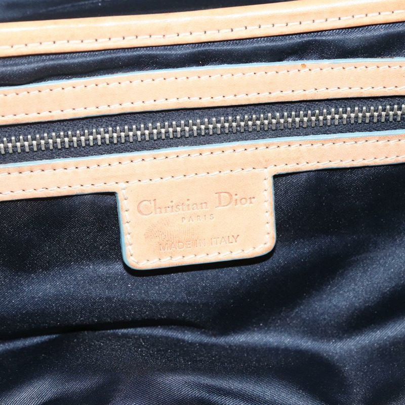 【日本直送】Christian Dior 鏈條 Trotter 帆布浪漫包 藍色銀色 正品 173353V-16
