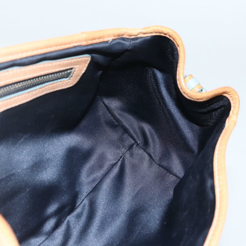 【日本直送】Christian Dior 鏈條 Trotter 帆布浪漫包 藍色銀色 正品 173353V-17