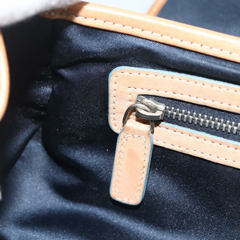 【日本直送】Christian Dior 鏈條 Trotter 帆布浪漫包 藍色銀色 正品 173353V-19