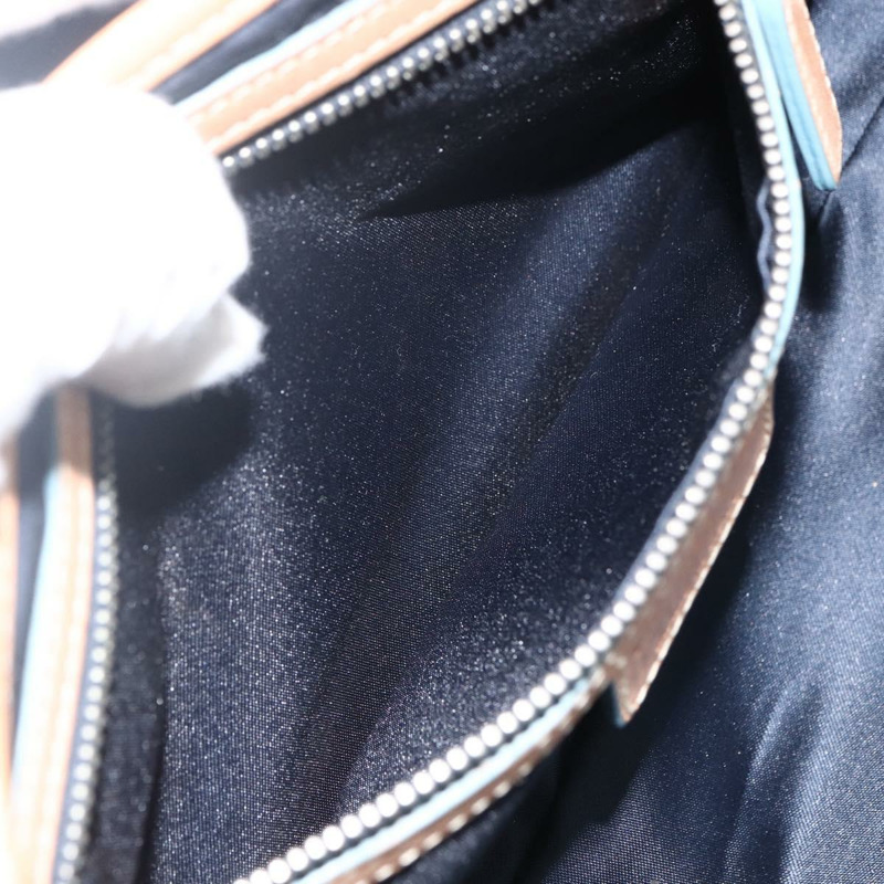 【日本直送】Christian Dior 鏈條 Trotter 帆布浪漫包 藍色銀色 正品 173353V-20