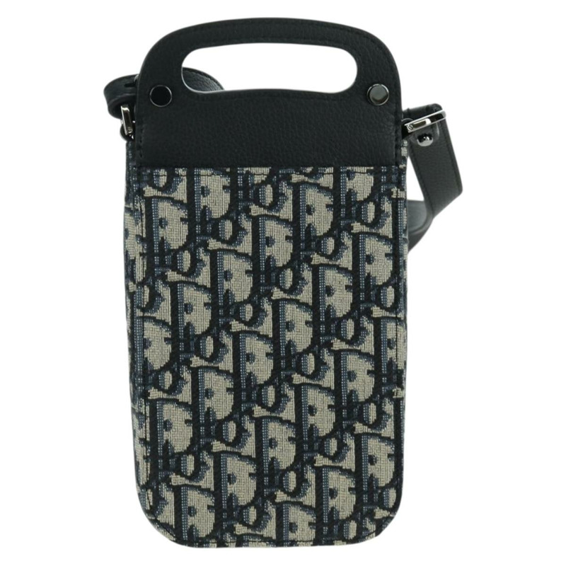 【日本直送】Christian Dior Trotter帆布馬鞍形筆型手拿包 海軍藍 正品 LNZ567SAM-1