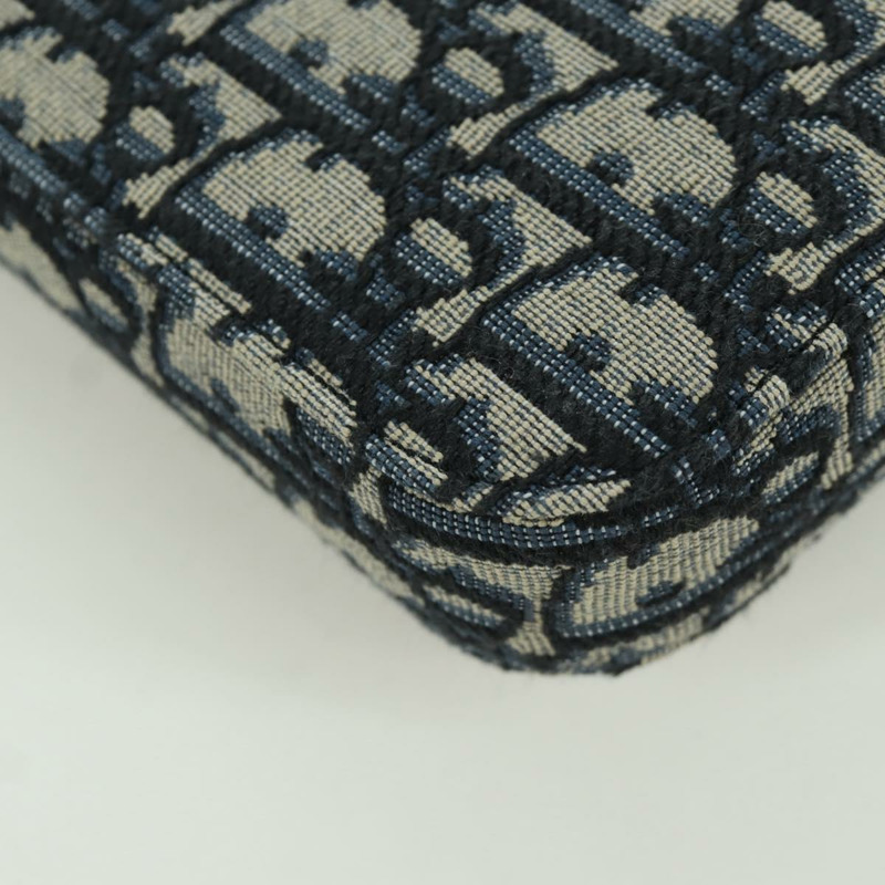 【日本直送】Christian Dior Trotter帆布馬鞍形筆型手拿包 海軍藍 正品 LNZ567SAM-16