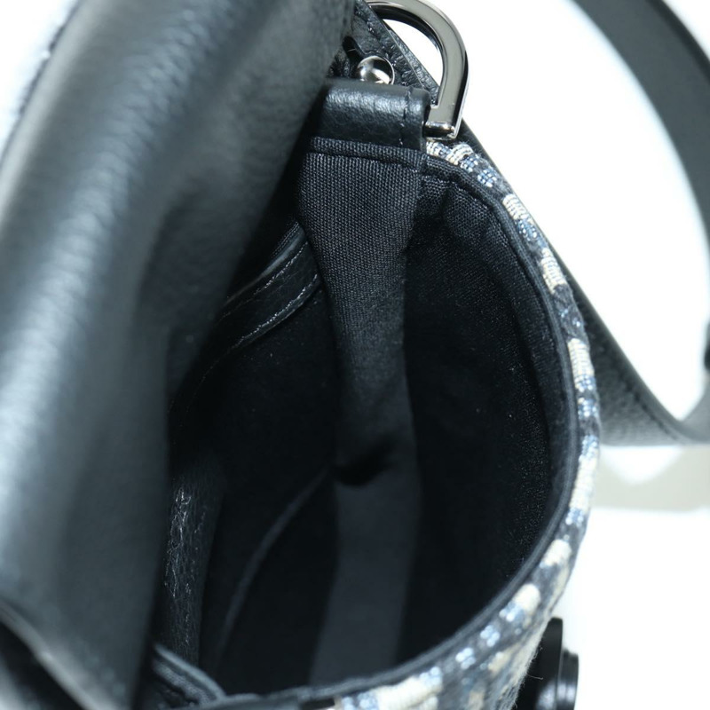 【日本直送】Christian Dior Trotter帆布馬鞍形筆型手拿包 海軍藍 正品 LNZ567SAM-21