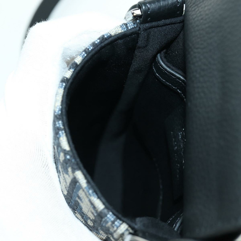 【日本直送】Christian Dior Trotter帆布馬鞍形筆型手拿包 海軍藍 正品 LNZ567SAM-22