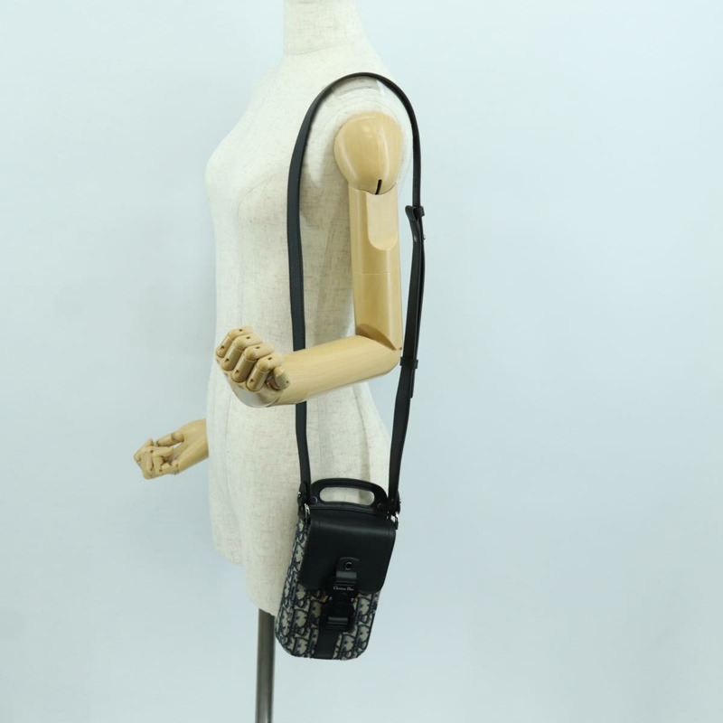 【日本直送】Christian Dior Trotter帆布馬鞍形筆型手拿包 海軍藍 正品 LNZ567SAM-24