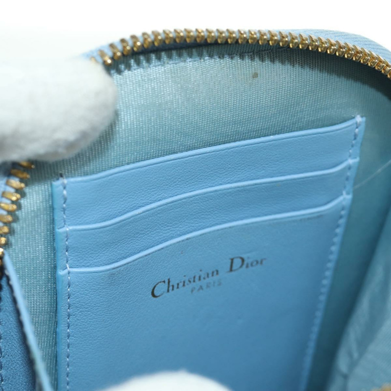 【日本直送】Christian Dior Trotter帆布手機鏈，雙向淺藍色，正品 LNZ570SAM-8
