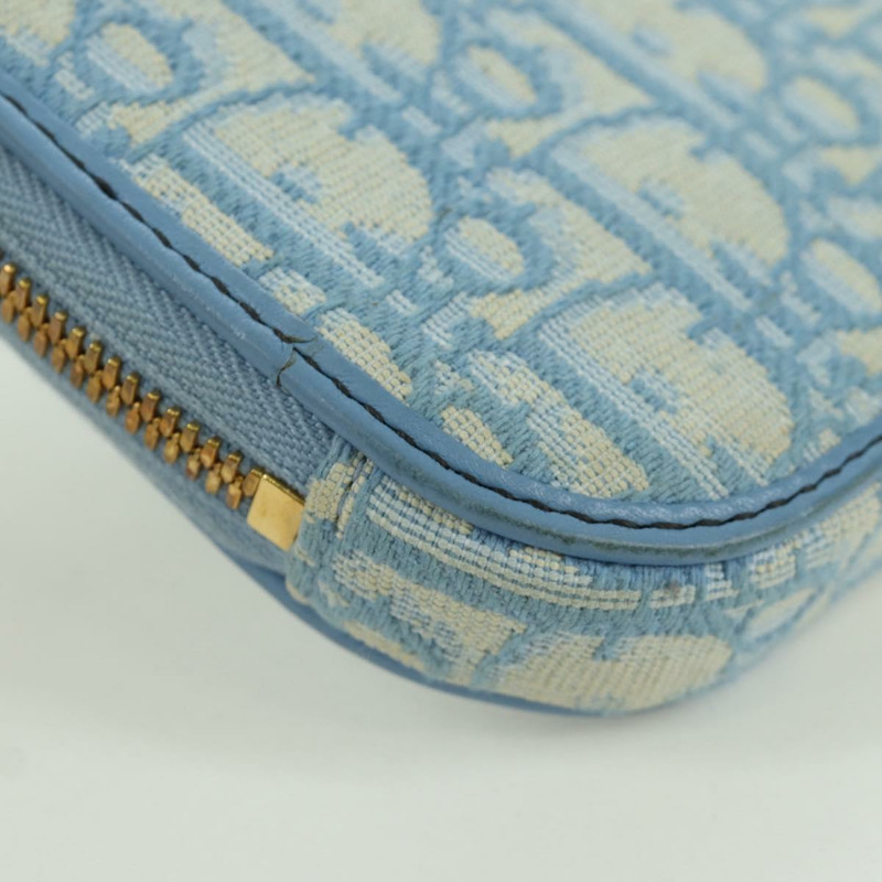 【日本直送】Christian Dior Trotter帆布手機鏈，雙向淺藍色，正品 LNZ570SAM-17