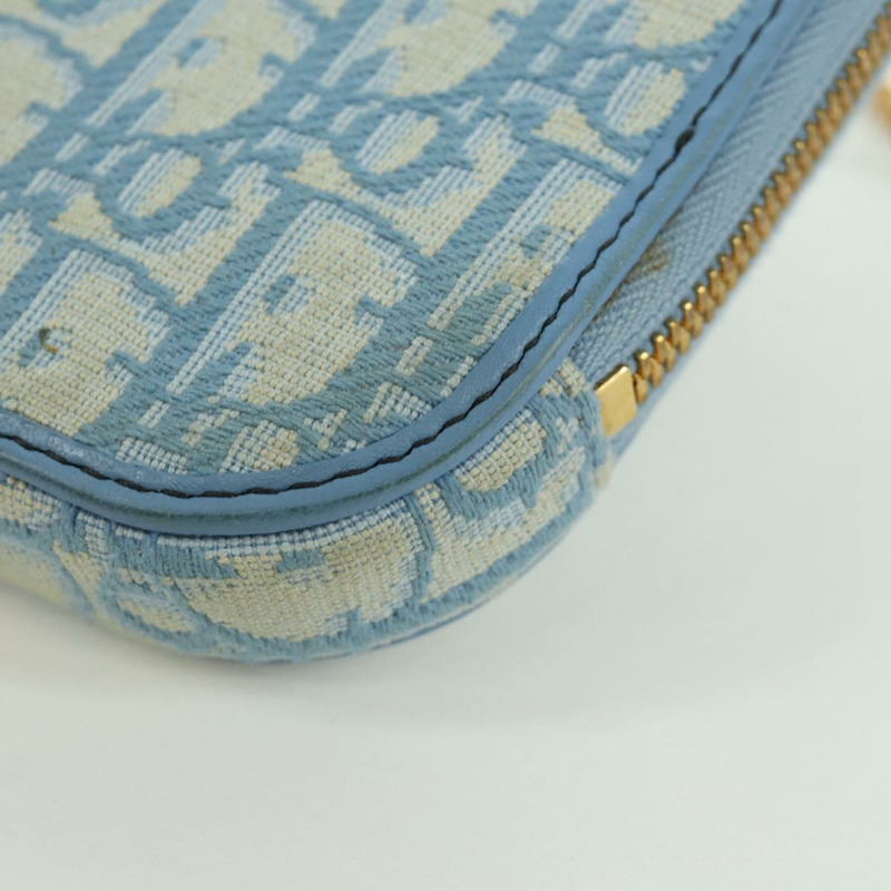 【日本直送】Christian Dior Trotter帆布手機鏈，雙向淺藍色，正品 LNZ570SAM-18