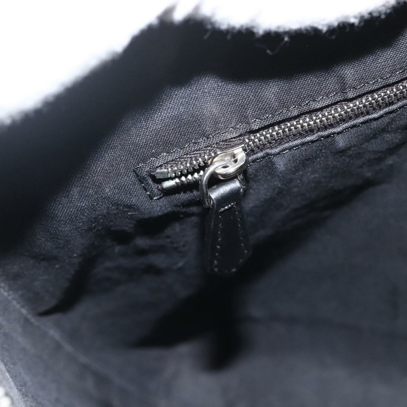 【日本直送】FENDI Zucca帆布單肩包 PVC黑色銀色 正品 ka2933-19