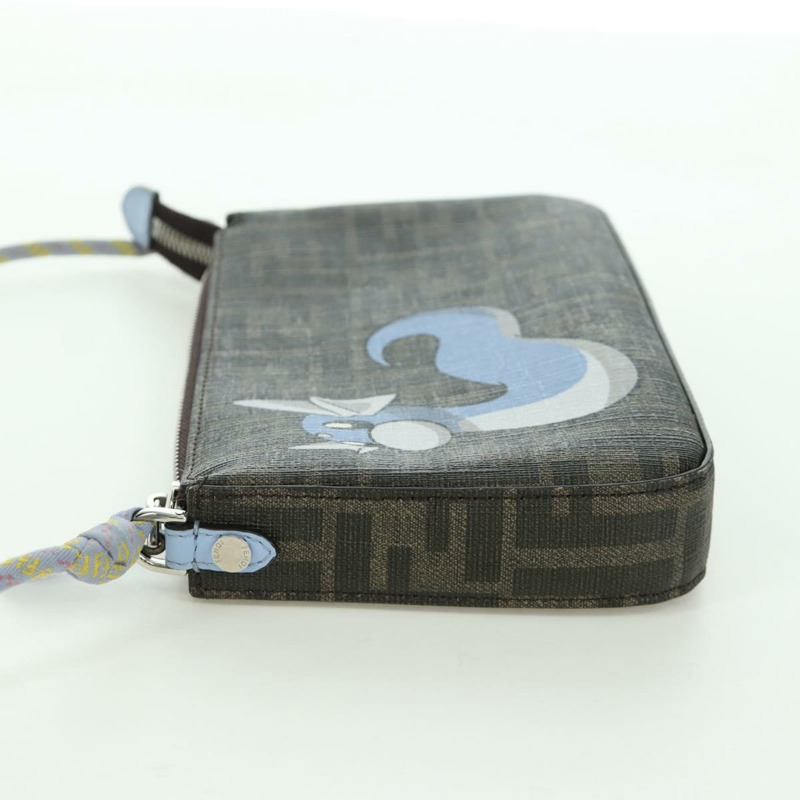 【日本直送】FENDI Zucca 帆布 Miniryu FENDI x FRGMT x POKMON 聯名款手袋 黑色棕色 正品 167070SM-2